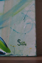 Lade das Bild in den Galerie-Viewer, Abstrakte Malerei auf Leinwand "Circle" - 120x40x1,5cm