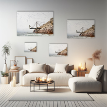 Lade das Bild in den Galerie-Viewer, Landschaftsfotografie "Marode Brücke & tausende Vögel" - Peru