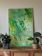 Lade das Bild in den Galerie-Viewer, Abstrakte Malerei auf Leinwand "New Beginning" - 115x75x1,5cm