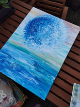 Lade das Bild in den Galerie-Viewer, Abstrakte Malerei auf Leinwand "New Horizons" - 80x60x1cm