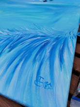 Lade das Bild in den Galerie-Viewer, Abstrakte Malerei auf Leinwand "The sky isn't the limit" - 115x75x1,5cm