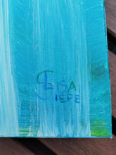 Lade das Bild in den Galerie-Viewer, Abstrakte Malerei auf Leinwand "Underwater" - 50x50x3,5cm