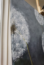 Lade das Bild in den Galerie-Viewer, Abstrakte Malerei auf Leinwand "Löwenzahn in Blüte-Bloom" - 80x80x1,5cm