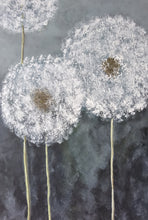 Lade das Bild in den Galerie-Viewer, Abstrakte Malerei auf Leinwand "Löwenzahn in Blüte-Bloom" - 80x80x1,5cm