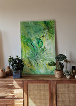 Lade das Bild in den Galerie-Viewer, Abstrakte Malerei auf Leinwand "New Beginning" - 115x75x1,5cm