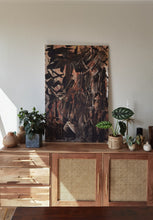 Lade das Bild in den Galerie-Viewer, Abstrakte Malerei auf Leinwand "Mr. Brown" - 115x75x1,5cm