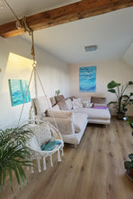 Lade das Bild in den Galerie-Viewer, Abstrakte Malerei auf Leinwand "Underwater" - 50x50x3,5cm