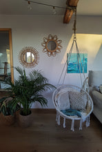 Lade das Bild in den Galerie-Viewer, Abstrakte Malerei auf Leinwand "Underwater" - 50x50x3,5cm