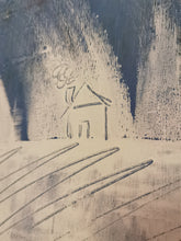 Lade das Bild in den Galerie-Viewer, Abstrakte Malerei auf Leinwand "Zuhause" - 50x40x1,5cm