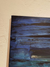 Lade das Bild in den Galerie-Viewer, Abstrakte Malerei auf Leinwand "Repainted" - 120x40x1,5cm