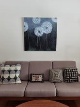 Lade das Bild in den Galerie-Viewer, Abstrakte Malerei auf Leinwand "Löwenzahn in Blüte-Bloom" - 80x80x1,5cm